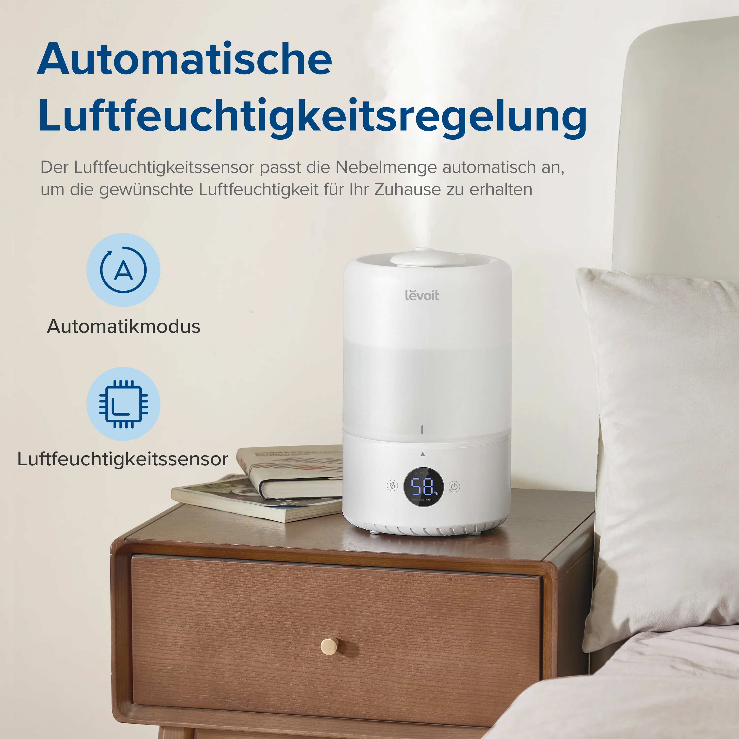 Levoit Dual 200S Ultraschall Luftbefeuchter - Image 2