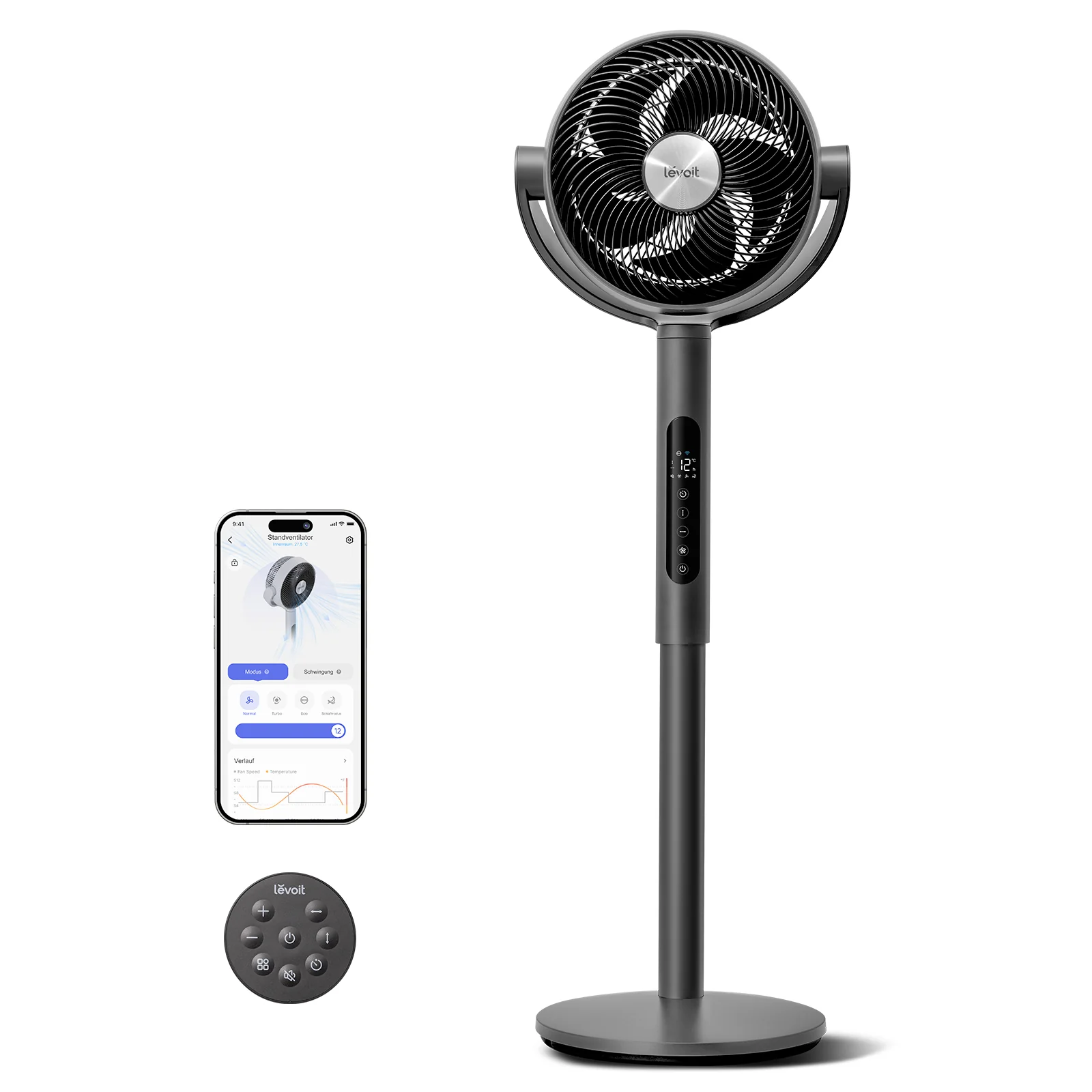 Levoit leiser Standventilator mit App-Steuerung