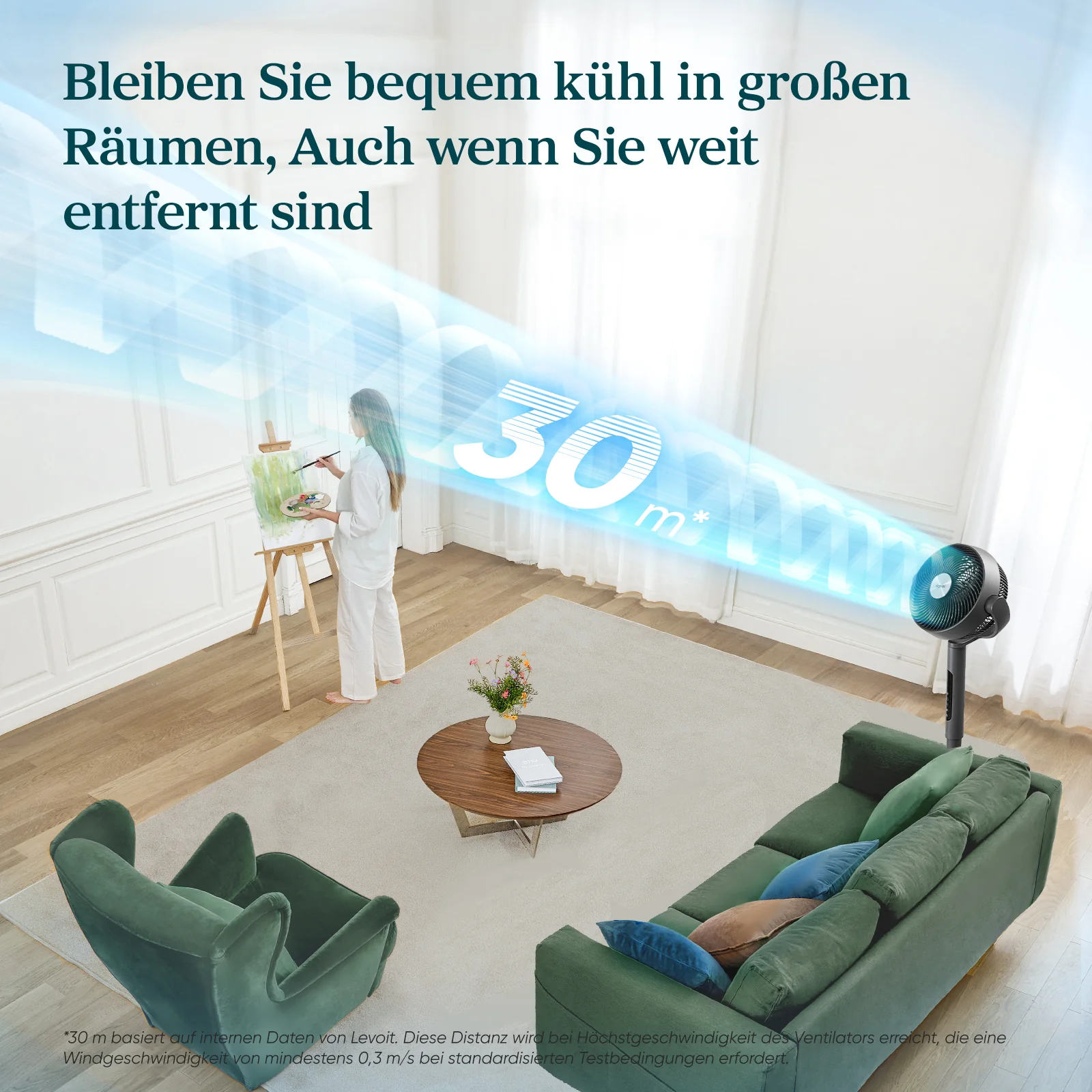 Levoit leiser Standventilator mit App-Steuerung - Image 2